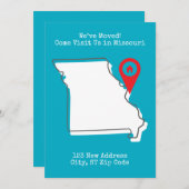 Faire-part Nous avons bougé ! Venez nous rendre visite dans l (Devant / Derrière)