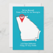 Faire-part Nous avons bougé ! Venez nous rendre visite en Géo (Devant)