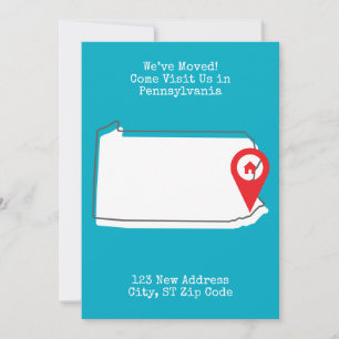 Faire-part Nous avons bougé ! Venez nous rendre visite en Pen
