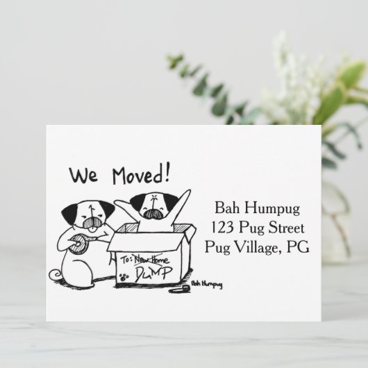 Faire-part Nous Avons Déménagé ! (Debout devant)