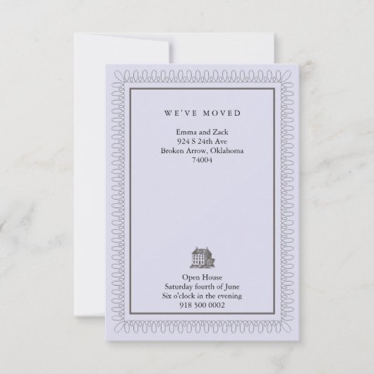 Faire-part Nous avons déménagé (Devant)