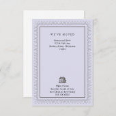 Faire-part Nous avons déménagé (Devant / Derrière)