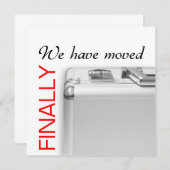 Faire-part Nous avons déménagé (Devant / Derrière)