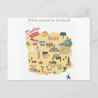 Nous avons déménagé à Dallas Texas Carte postale