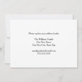 Faire-part Nous avons déménagé à l'étranger une nouvelle adre (Dos)