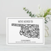 Faire-part Nous avons déménagé à Oklahoma State Floral Mandal (Debout devant)