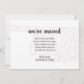 Faire-part Nous avons déménagé à Oklahoma State Floral Mandal (Dos)