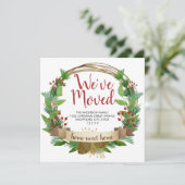 Faire-part Nous avons déménagé Accueil Douce Maison Fête de l (Debout devant)