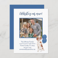 Nous avons déménagé Brittany Spaniel Family Photo