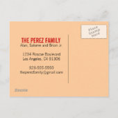 Faire-part Nous avons déménagé - Carte postale (Dos)