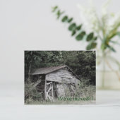 Faire-part "Nous avons déménagé" Carte postale de changement  (Debout devant)