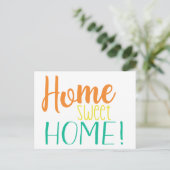 Faire-part Nous Avons Déménagé | Carte postale simple | Home  (Debout devant)