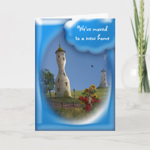 Faire-part Nous avons déménagé dans une nouvelle maison - Car