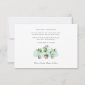 Faire-part Nous avons déménagé de nouvelles racines botanique (Dos)