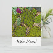 Faire-part Nous avons déménagé Desert Cactus Nouvelle maison (Debout devant)