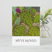 Faire-part Nous avons déménagé Désert Sud-Ouest Nouvelle Mais (Debout devant)