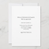 Faire-part Nous avons déménagé Désert Sud-Ouest Nouvelle Mais (Dos)