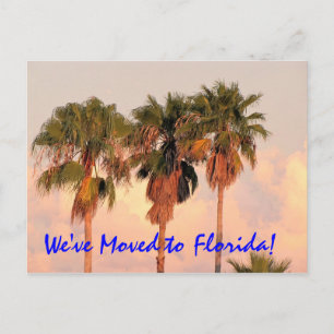 Faire-part Nous avons déménagé en Floride carte postale