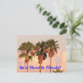 Faire-part Nous avons déménagé en Floride carte postale (Debout devant)