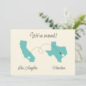 Faire-part Nous avons déménagé ! État pour État Annonce (Debout devant)