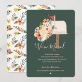 Faire-part Nous avons déménagé Floral & Greenery Mail Box Nou (Devant / Derrière)