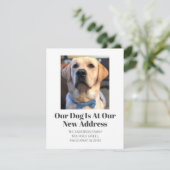 Faire-part Nous avons déménagé Golden Retriever Pet Dog Name  (Debout devant)