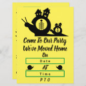 Faire-part Nous Avons Déménagé La Maison De L'Escargot Déména (Devant / Derrière)