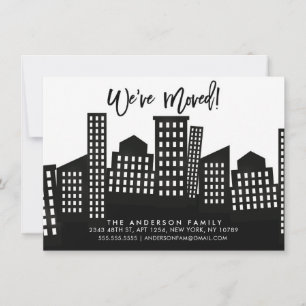 Faire-part Nous avons déménagé la ville en mouvement Faire-pa