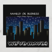 Faire-part nous avons déménagé l'annonce de la ville (Devant / Derrière)