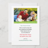 Faire-part Nous avons déménagé le Sucre de canne photo de Noë (Dos)