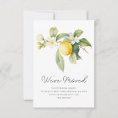 Faire-part Nous avons déménagé | Lemon Blossom Nouvelle Adres (Devant)