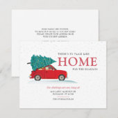 Faire-part Nous avons déménagé les vacances de Noël (Devant / Derrière)