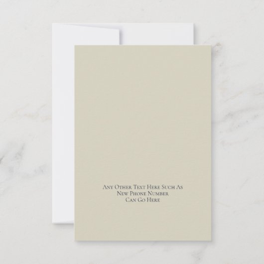 Faire-part Nous Avons Déménagé Maison Arbre Et Lune (Dos)