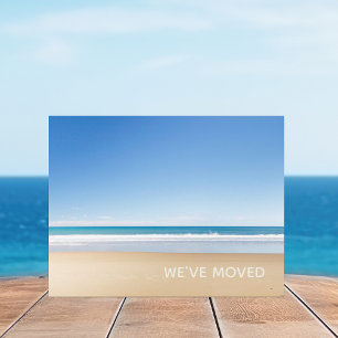 Faire-part Nous avons déménagé Maison de plage Nouvelle adres