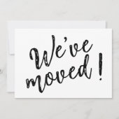 Faire-part Nous avons déménagé Modern Handwritten Script  (Devant)