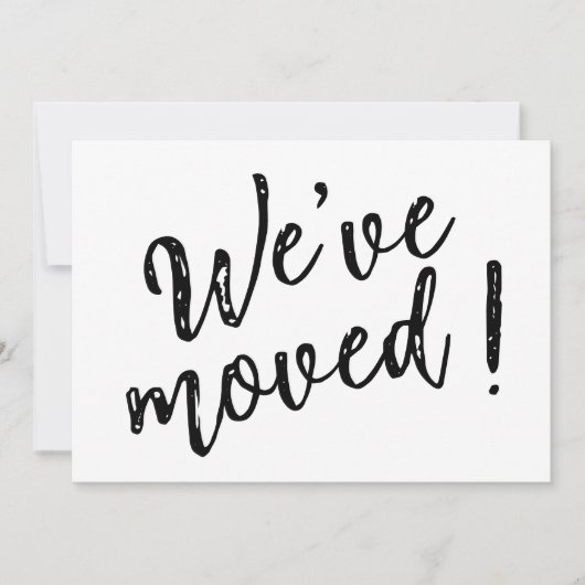 Faire-part Nous avons déménagé Modern Handwritten Script  (Devant)