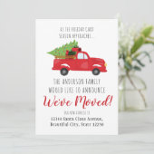 Faire-part Nous avons déménagé Noël Camion Arbre de Noël Démé (Debout devant)