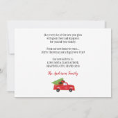 Faire-part Nous avons déménagé Noël Camion photo vacances Dém (Dos)