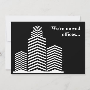 Faire-part Nous avons déménagé nos bureaux Chic Moderne Nouve