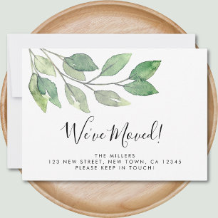 Faire-part Nous avons déménagé Nouveau Foliage Maison