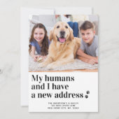 Faire-part Nous Avons Déménagé Nouvelle Adresse Animaux De Co (Devant)