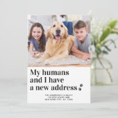 Faire-part Nous Avons Déménagé Nouvelle Adresse Animaux De Co (Debout devant)