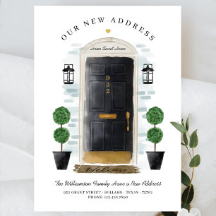 Faire-part Nous avons déménagé - Nouvelle adresse Porte d'aqu