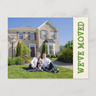 Faire-part Nous avons déménagé ! Nouvelle carte postale photo