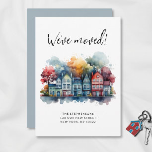 Faire-part Nous avons déménagé Nouvelle Maison Maisons aquare