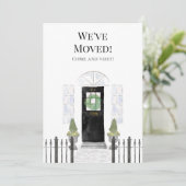 Faire-part Nous avons déménagé Nouvelle Maison Porte d'Aquare (Debout devant)