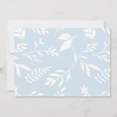 Faire-part Nous Avons Déménagé | Photo et Bleu Botanique (Dos)