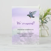 Faire-part Nous avons déménagé, Pigeon (Debout devant)