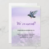 Faire-part Nous avons déménagé, Pigeon (Devant / Derrière)