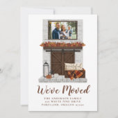 Faire-part Nous avons déménagé Rustic Fall Farmhouse Farmhous (Devant)